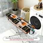 1-Piece Halloween Pumpkin Cat  Ironing Board Cover, Universal Size, Without Board