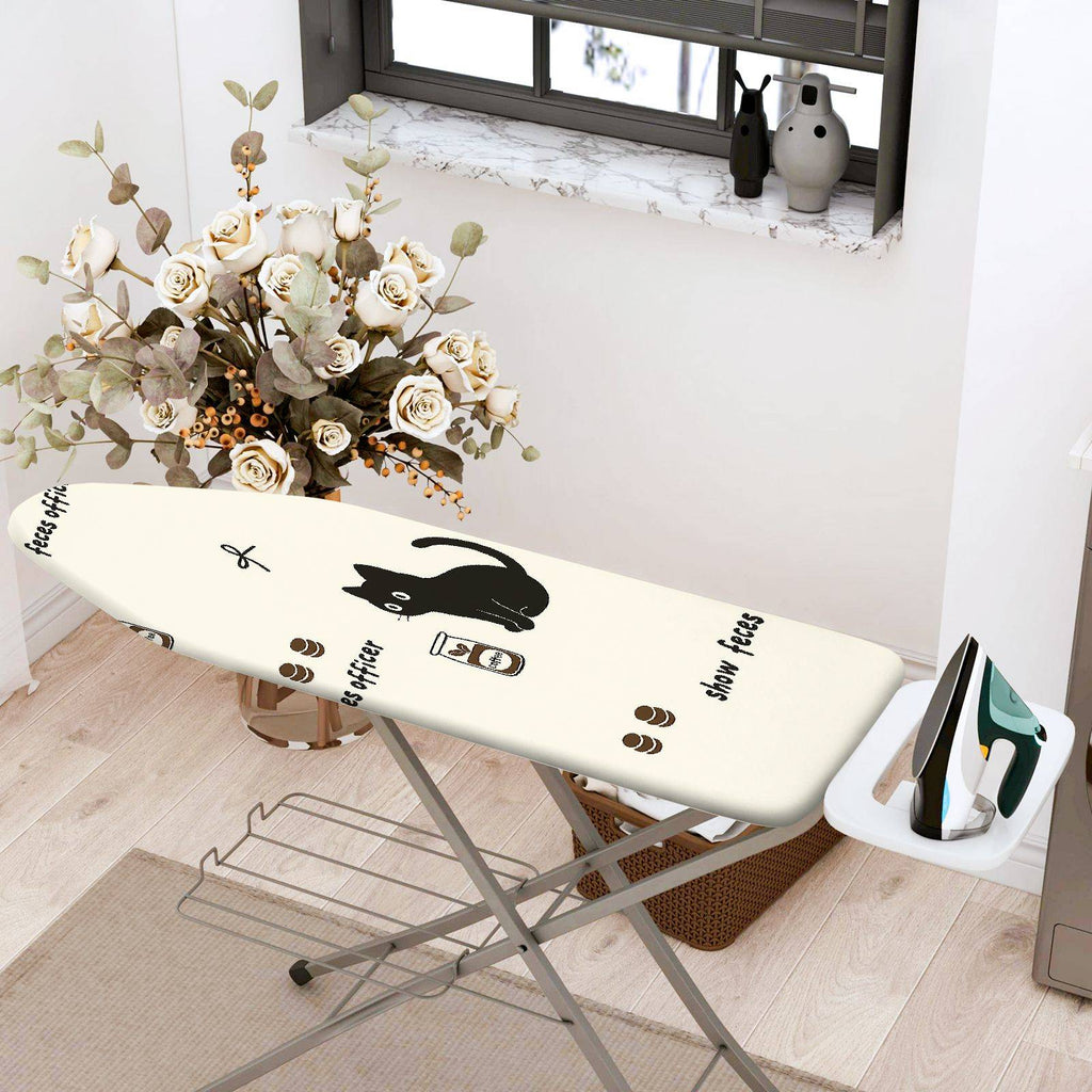 1-Piece Cat Print Fun Playful  Ironing Board Cover, Universal Size, Without Board