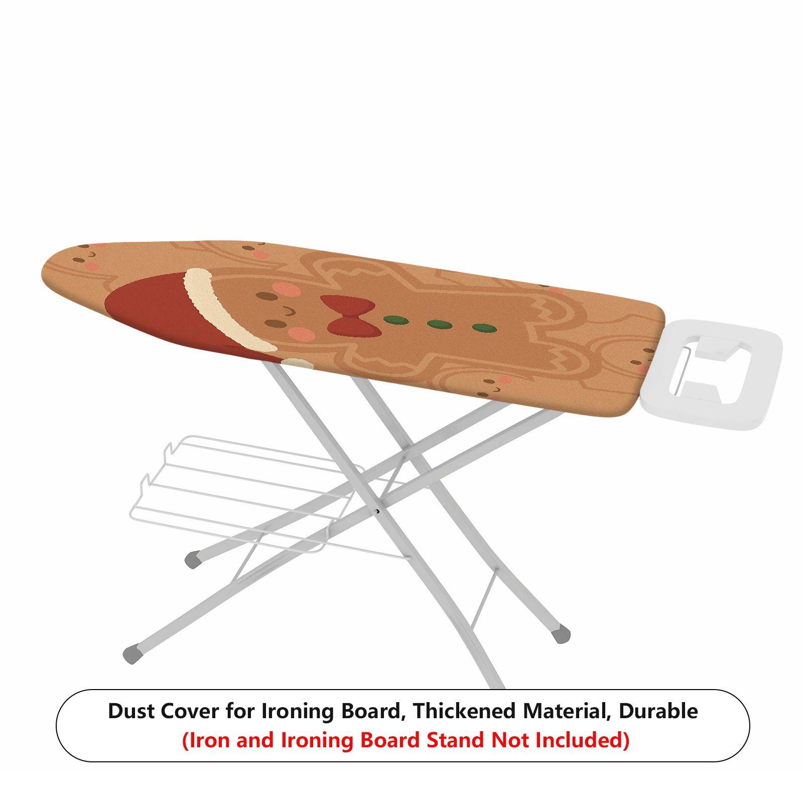 1-Piece Christmas Gingerbread Santa  Ironing Board Cover, Universal Size, Without Board