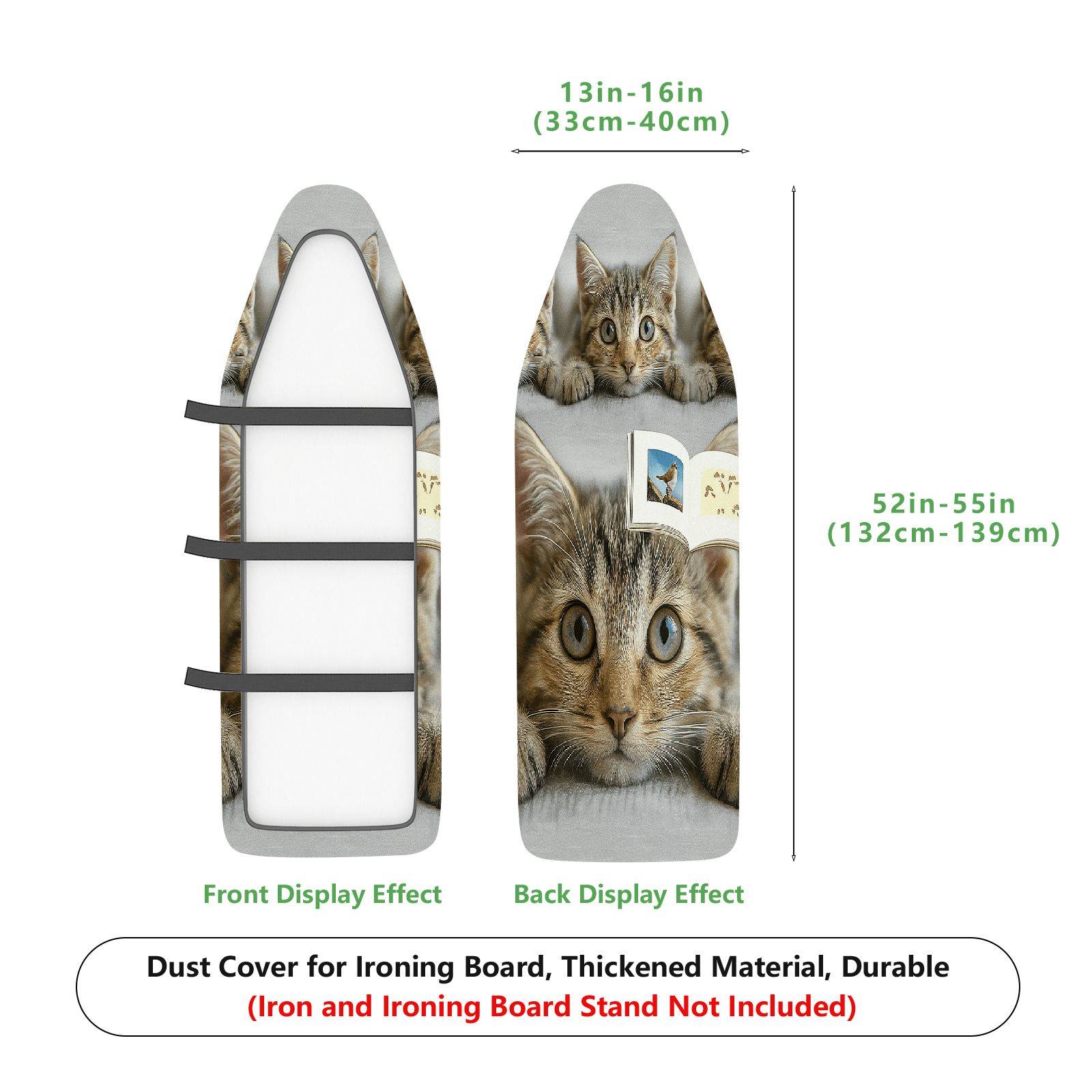 1-Piece Cat Book Cute  Ironing Board Cover, Universal Size, Without Board