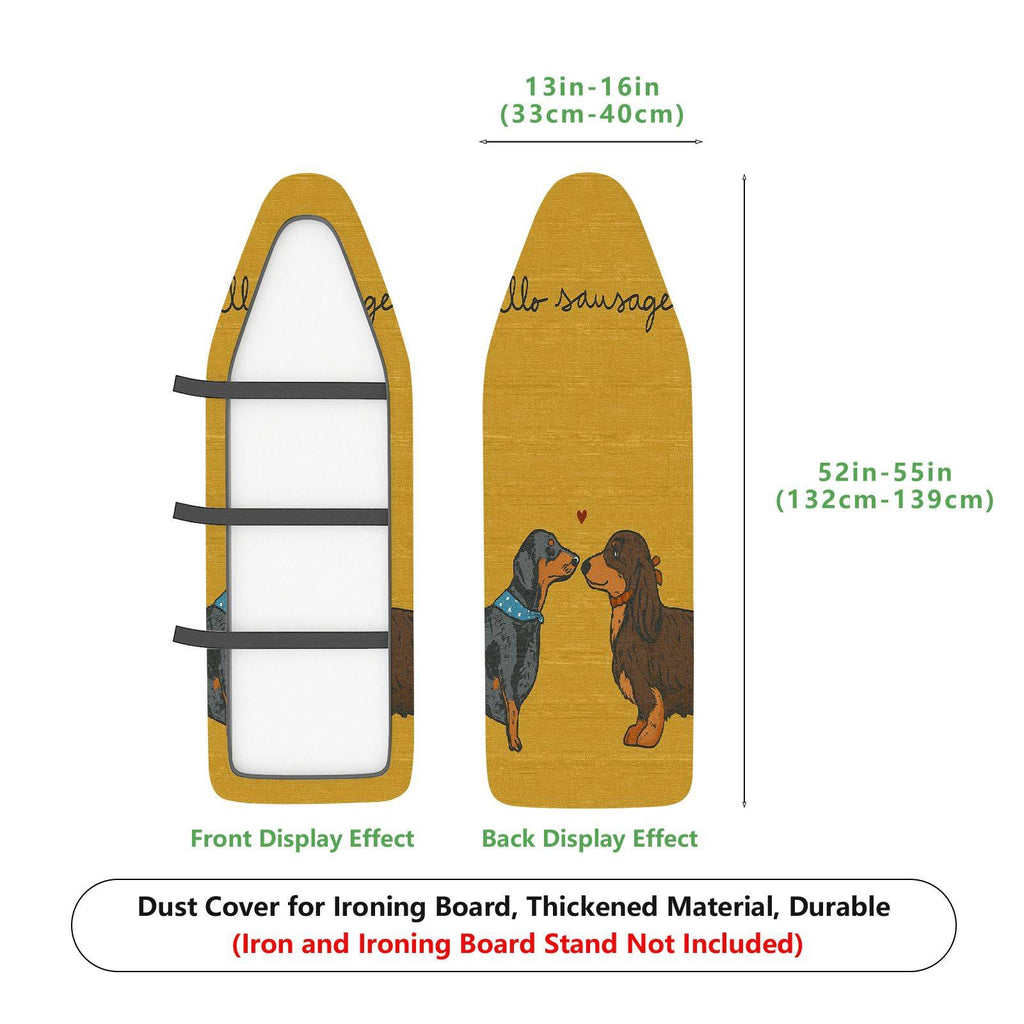 1-Piece Dog Love Sausage Animal  Ironing Board Cover, Universal Size, Without Board