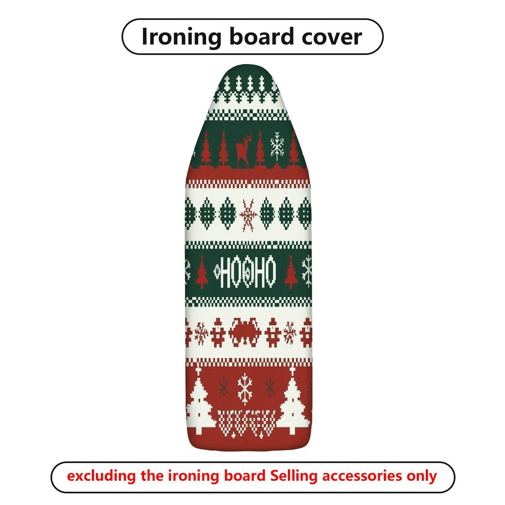 1-Piece Reindeer Christmas Snowflake  Ironing Board Cover, Universal Size, Without Board