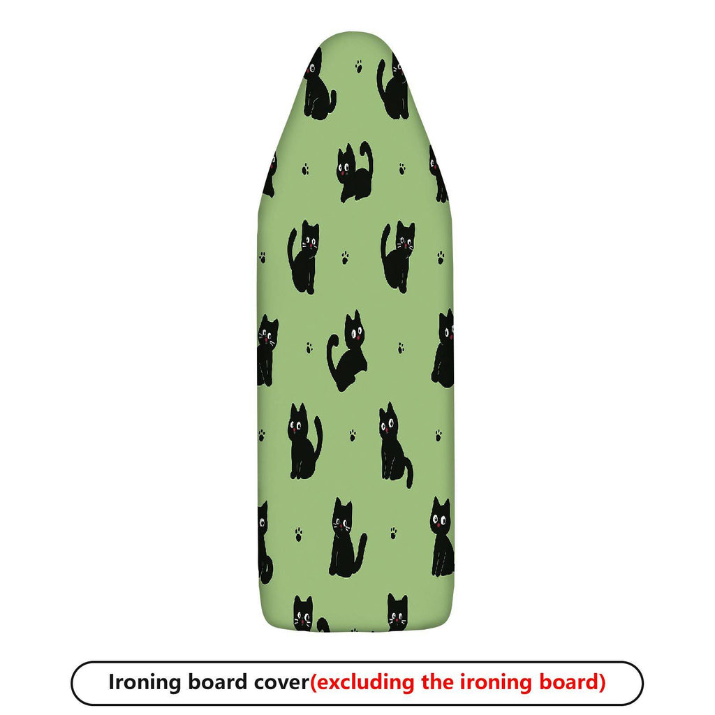 1-Piece Black Cat Paw Print  Ironing Board Cover, Universal Size, Without Board