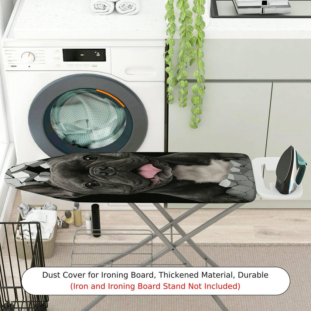 1-Piece Dog Black Cute  Ironing Board Cover, Universal Size, Without Board