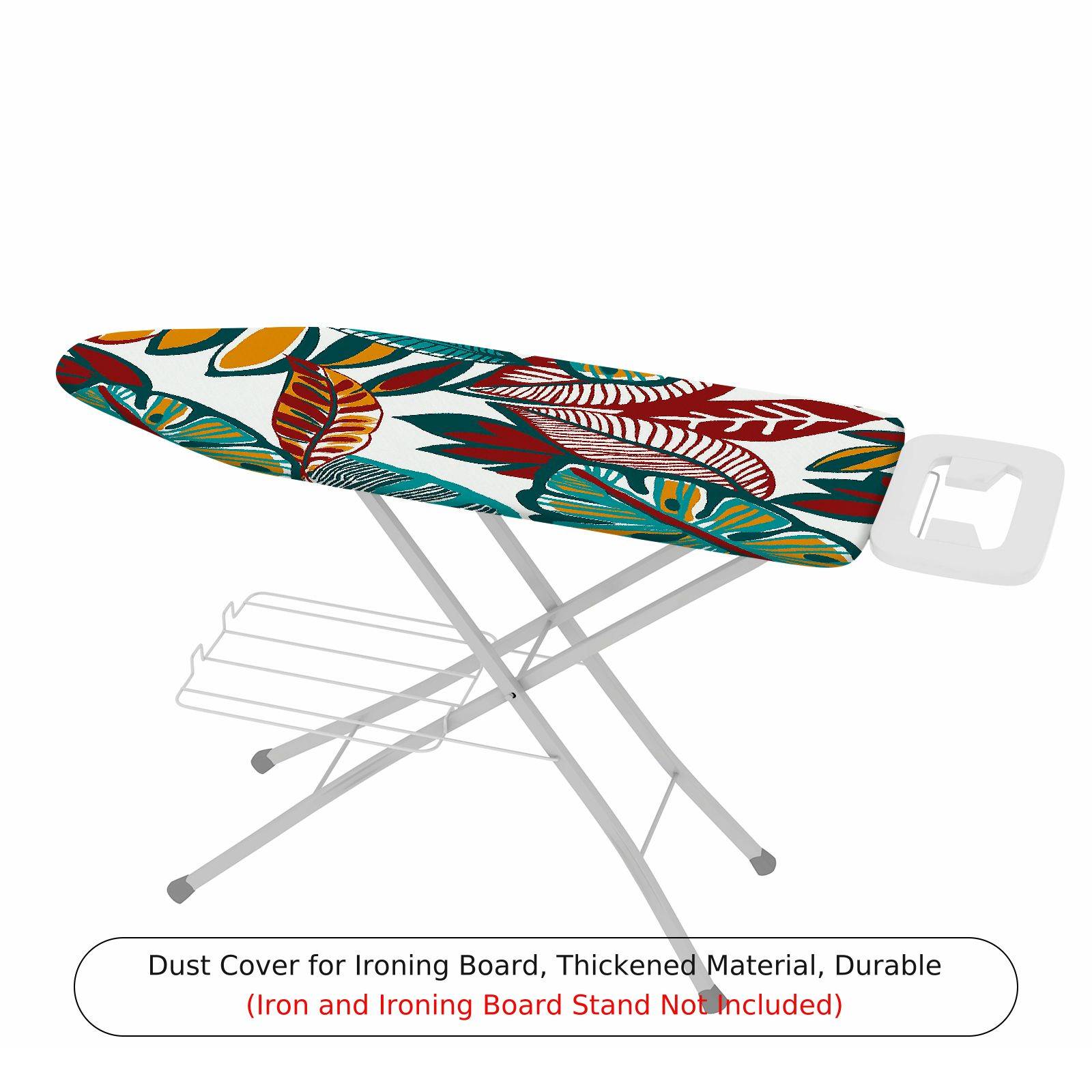 1-Piece Leaves Floral Tropical  Ironing Board Cover, Universal Size, Without Board