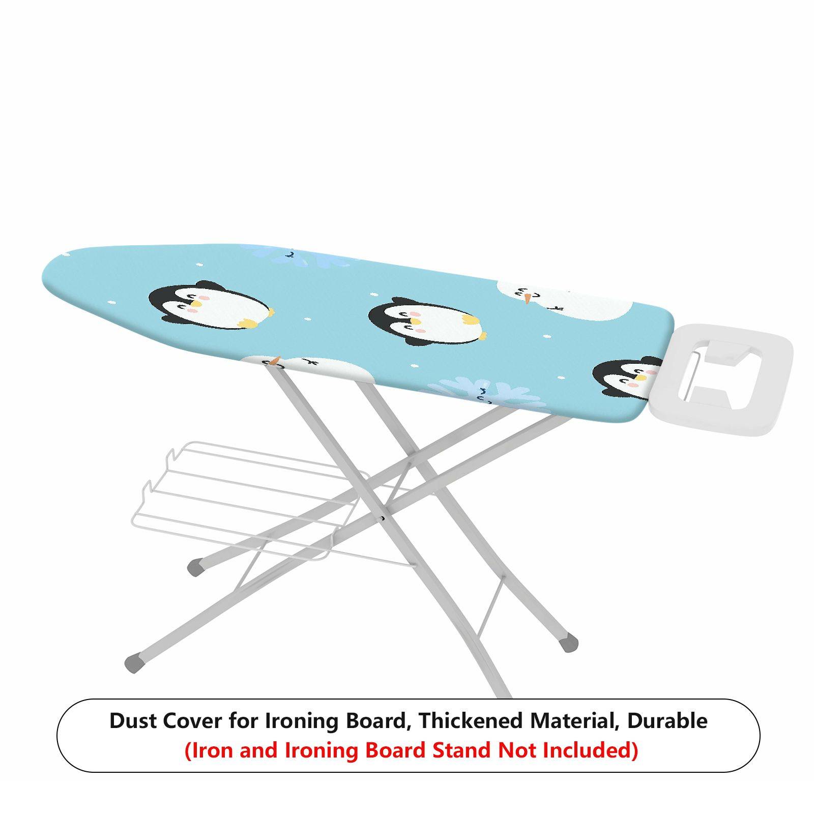 1-Piece Penguin Snowflake Winter  Ironing Board Cover, Universal Size, Without Board