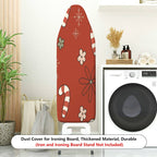 1-Piece Christmas Snowflake Candy Cane Flower  Ironing Board Cover, Universal Size, Without Board