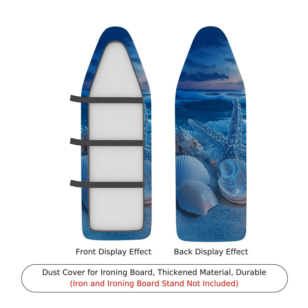 1-Piece Ocean Shell Starfish  Ironing Board Cover, Universal Size, Without Board