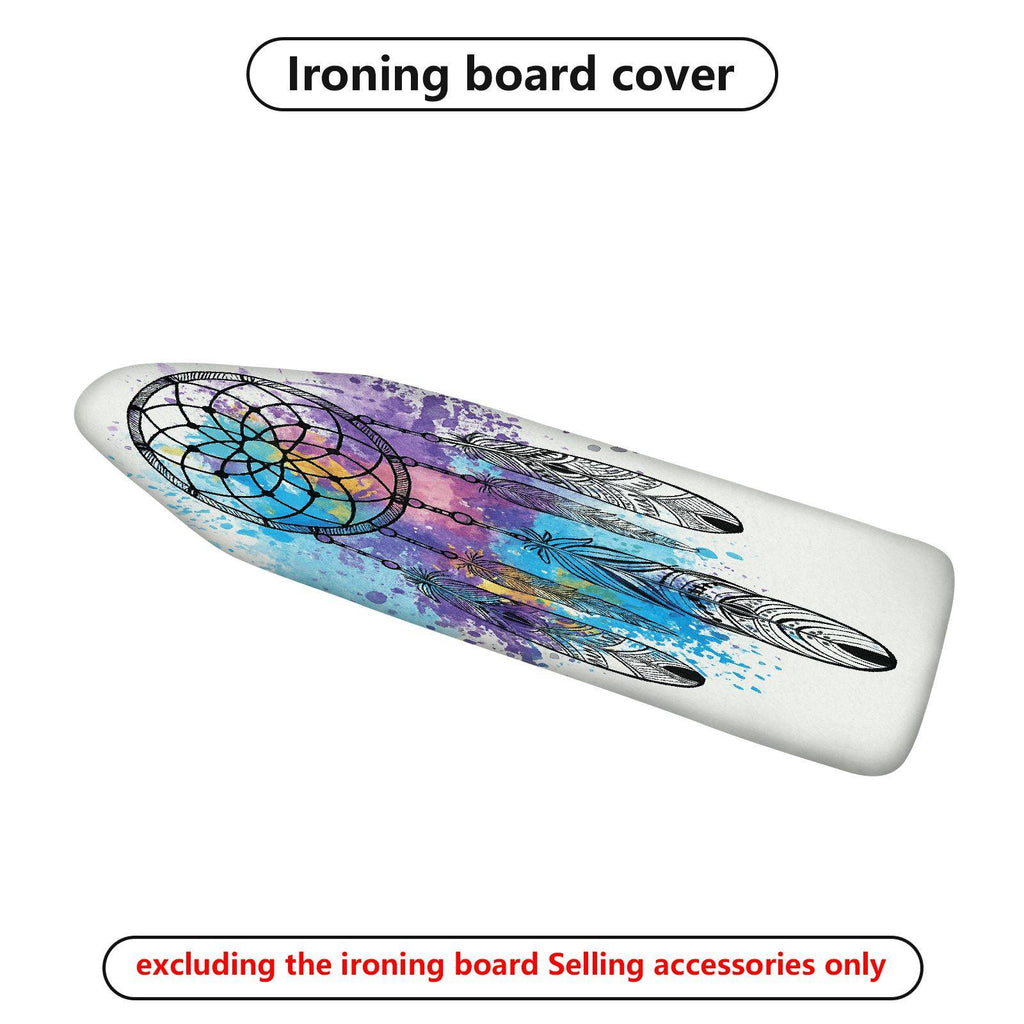 1-Piece Dreamcatcher Colorful Feather Pattern  Ironing Board Cover, Universal Size, Without Board