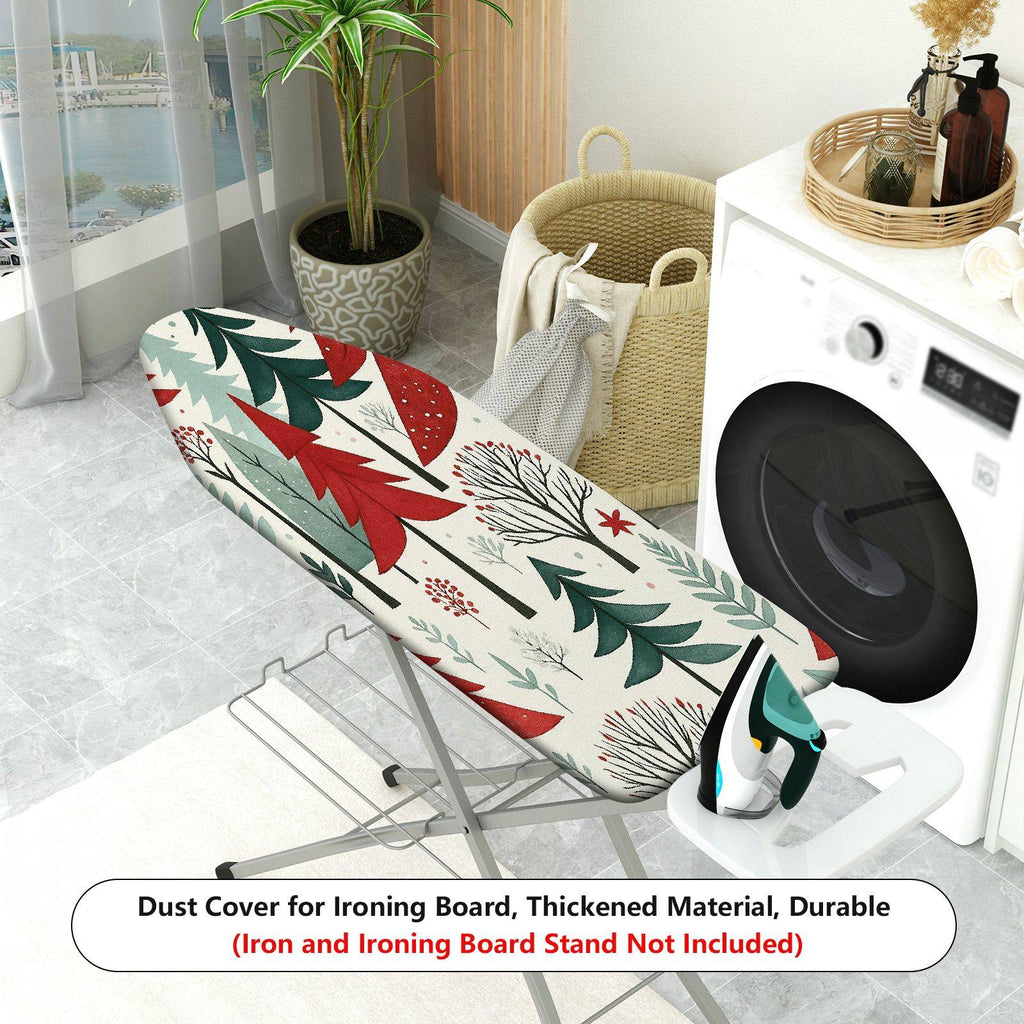 1-Piece Christmas Tree Forest Pattern Holiday Decoration  Ironing Board Cover, Universal Size, Without Board