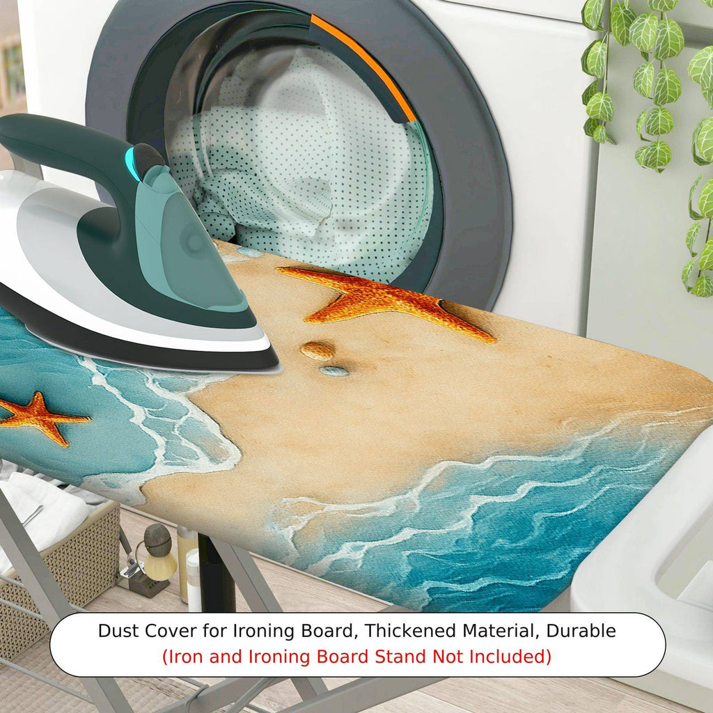 1-Piece Starfish Ocean Beach  Ironing Board Cover, Universal Size, Without Board
