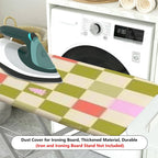 1-Piece Checkered Colorful Christmas  Ironing Board Cover, Universal Size, Without Board