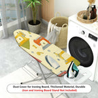 1-Piece Sewing Machine Pattern Retro Style Colorful Design  Ironing Board Cover, Universal Size, Without Board