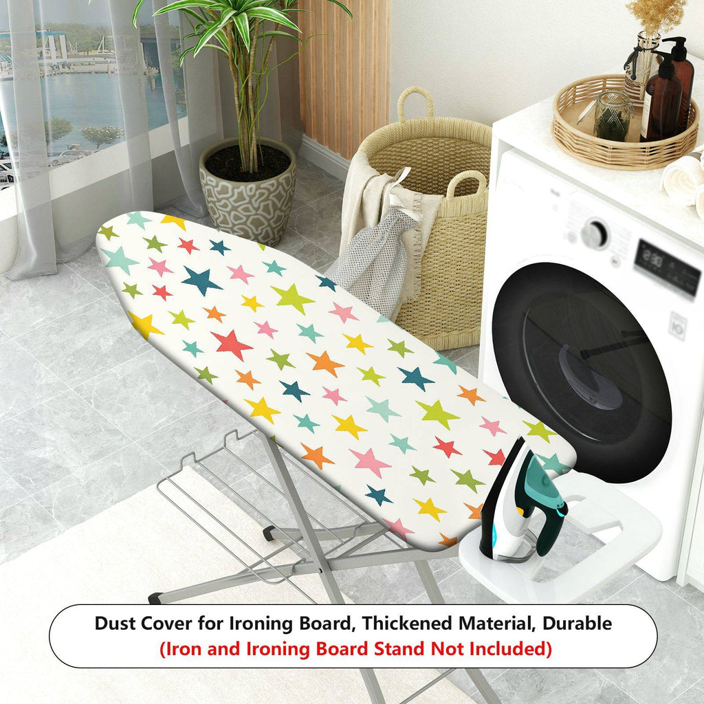 1-Piece Star Pattern Colorful Print Decorative  Ironing Board Cover, Universal Size, Without Board
