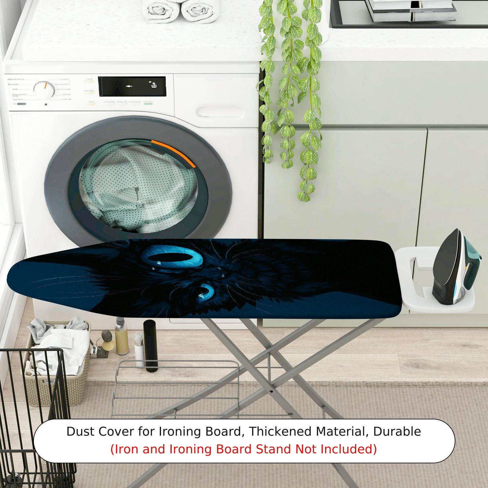 1-Piece Cat Eye Black Dark  Ironing Board Cover, Universal Size, Without Board