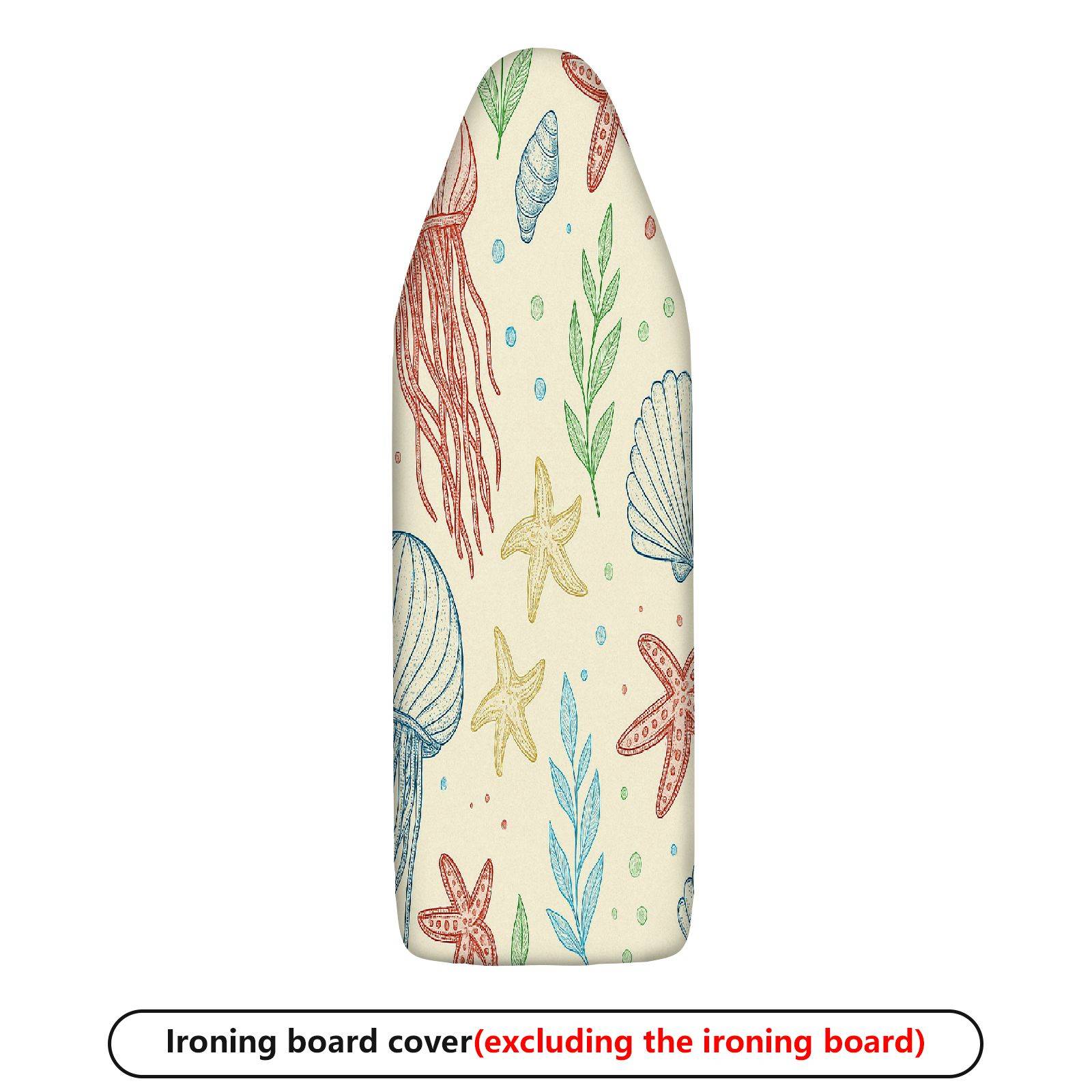 1-Piece Sea Beach Shell Starfish  Ironing Board Cover, Universal Size, Without Board
