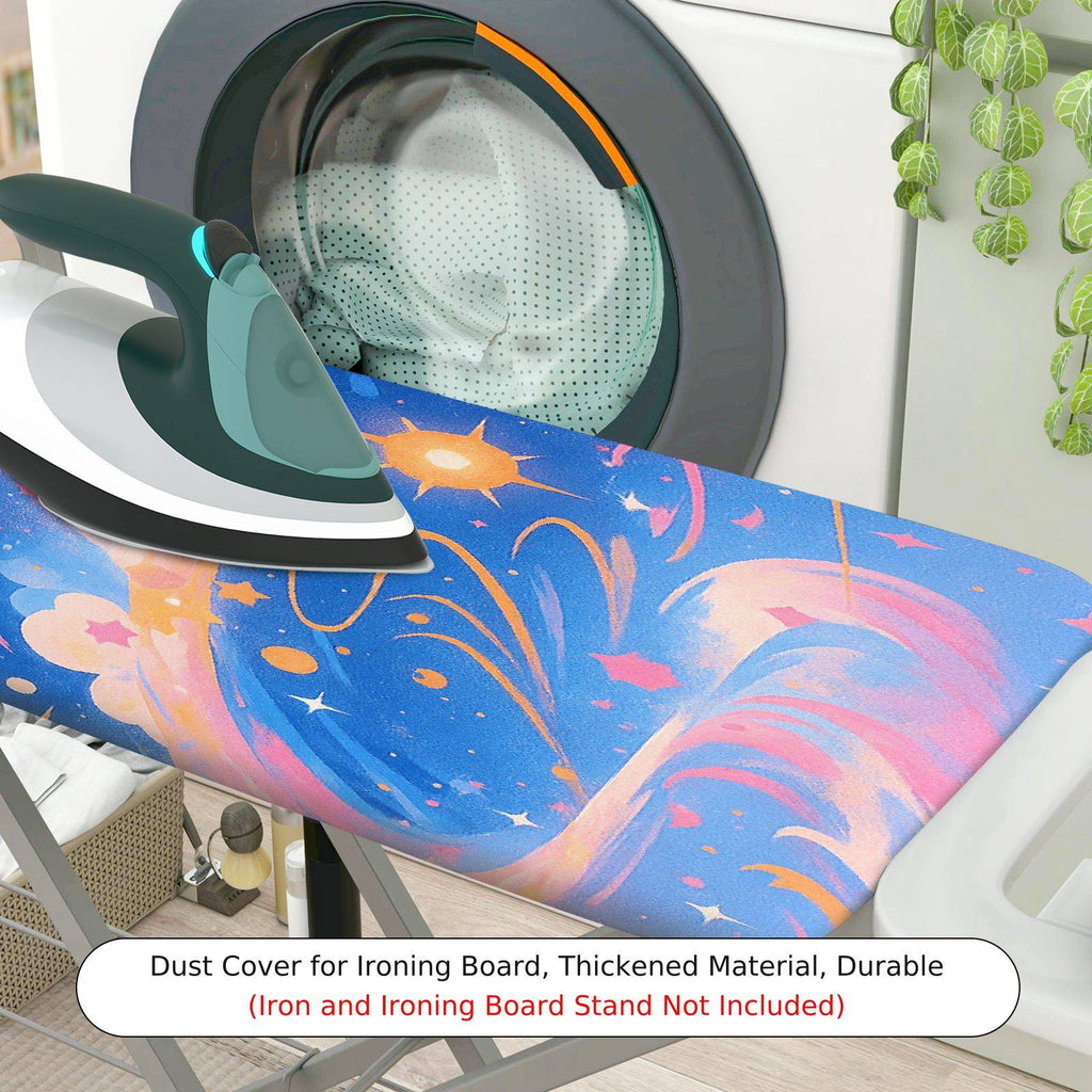 1-Piece Galaxy Stars Clouds  Ironing Board Cover, Universal Size, Without Board