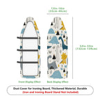 1-Piece Dinosaur Animal  Ironing Board Cover, Universal Size, Without Board