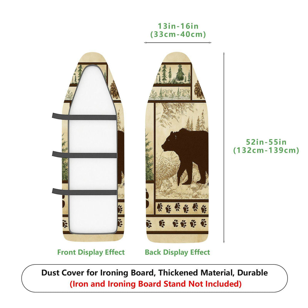 1-Piece Buffalo Woodland Animal Print  Ironing Board Cover, Universal Size, Without Board
