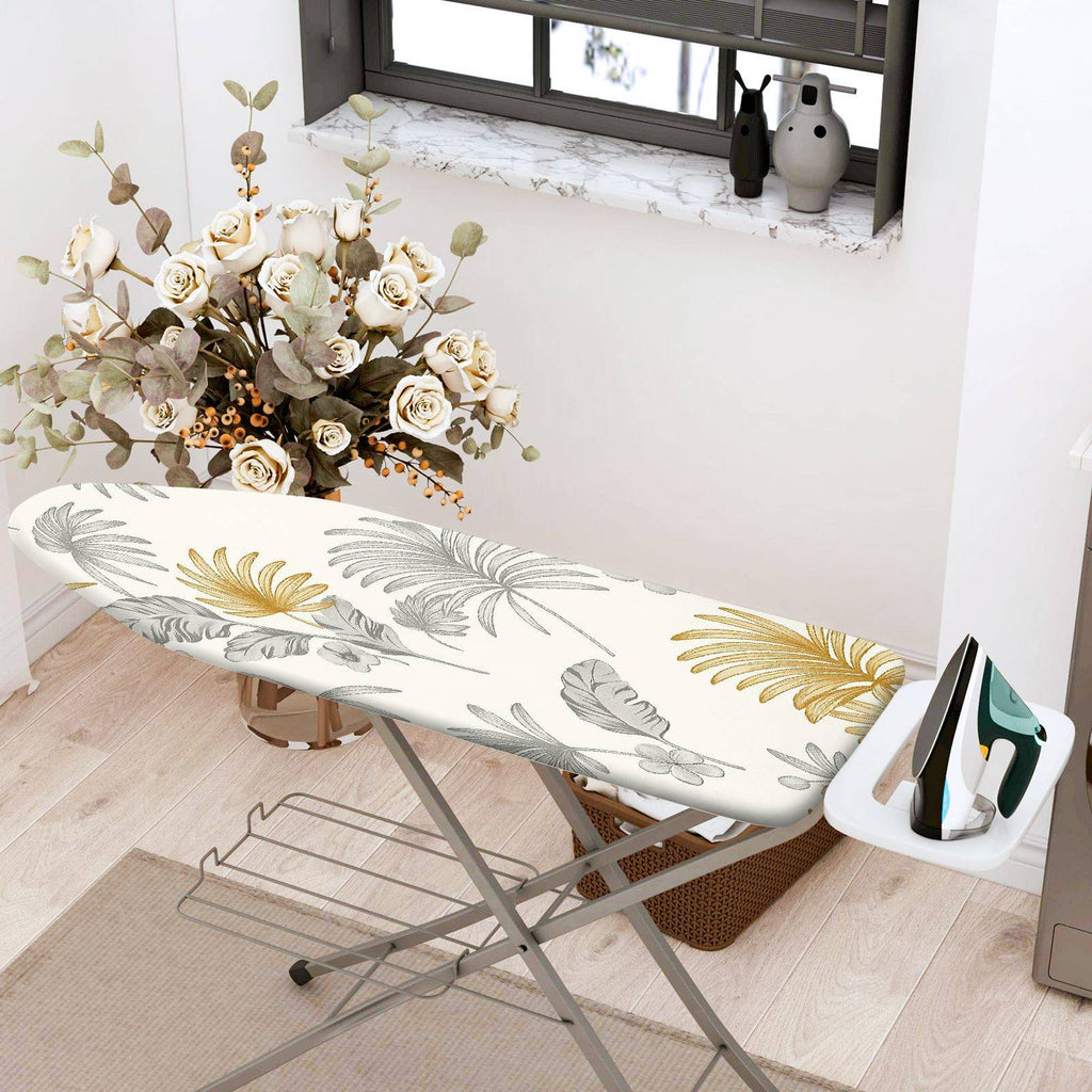 1-Piece Leaf Pattern Tropical Floral  Ironing Board Cover, Universal Size, Without Board