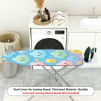 1-Piece Colorful Clouds Stars Smiley Face  Ironing Board Cover, Universal Size, Without Board