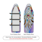 1-Piece Dreamcatcher Floral Feather  Ironing Board Cover, Universal Size, Without Board