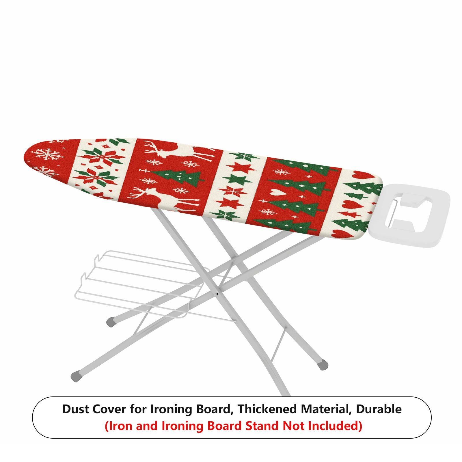1-Piece Reindeer Tree Snowflake  Ironing Board Cover, Universal Size, Without Board