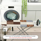 1-Piece Patchwork Geometric Retro  Ironing Board Cover, Universal Size, Without Board