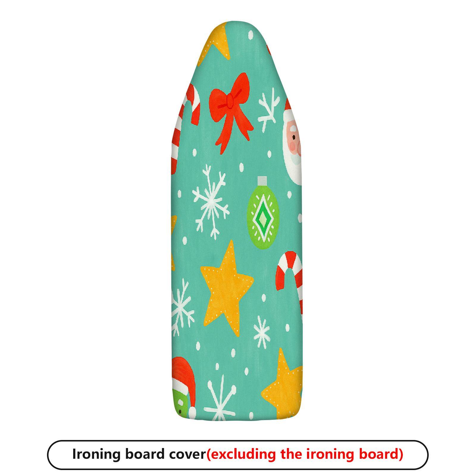 1-Piece Christmas Snowflake Santa  Ironing Board Cover, Universal Size, Without Board