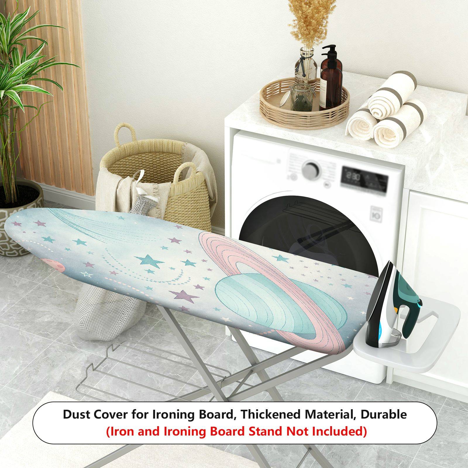 1-Piece Galaxy Star Planet  Ironing Board Cover, Universal Size, Without Board