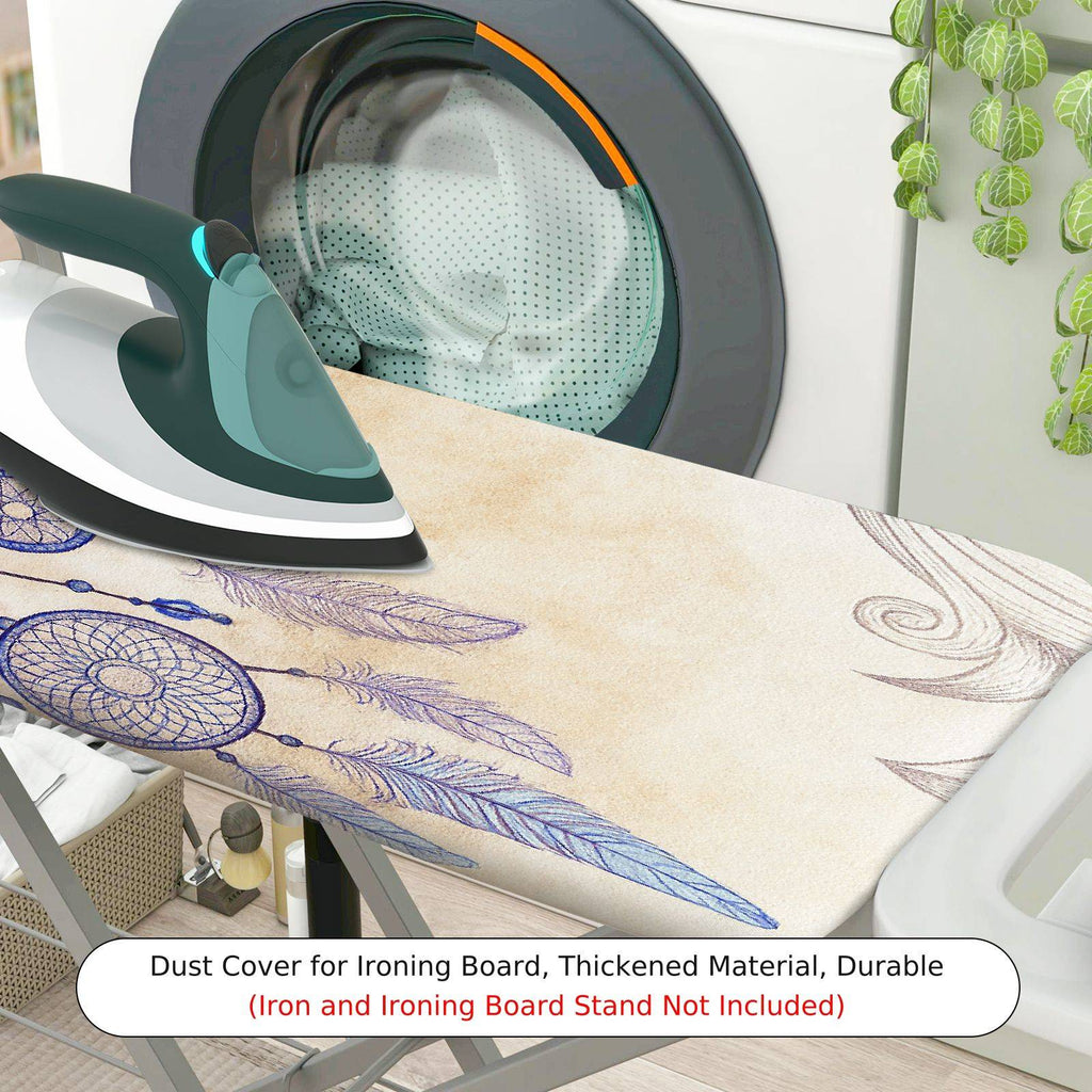 1-Piece Feather Dreamcatcher Beige  Ironing Board Cover, Universal Size, Without Board