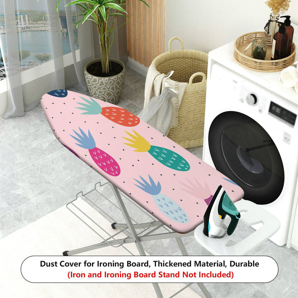 1-Piece Tropical Fruit Colorful Dots  Ironing Board Cover, Universal Size, Without Board