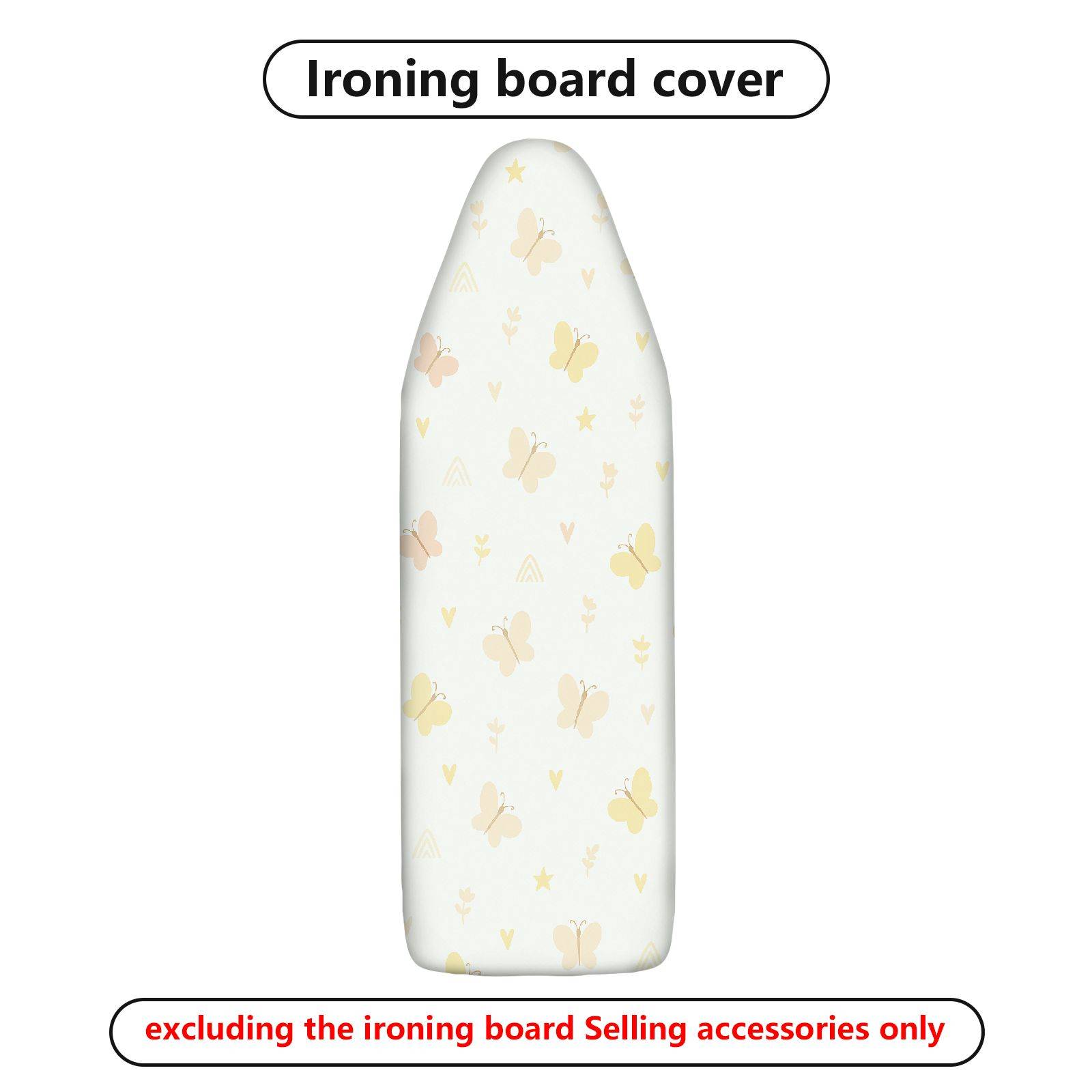 1-Piece Butterfly Heart Star  Ironing Board Cover, Universal Size, Without Board
