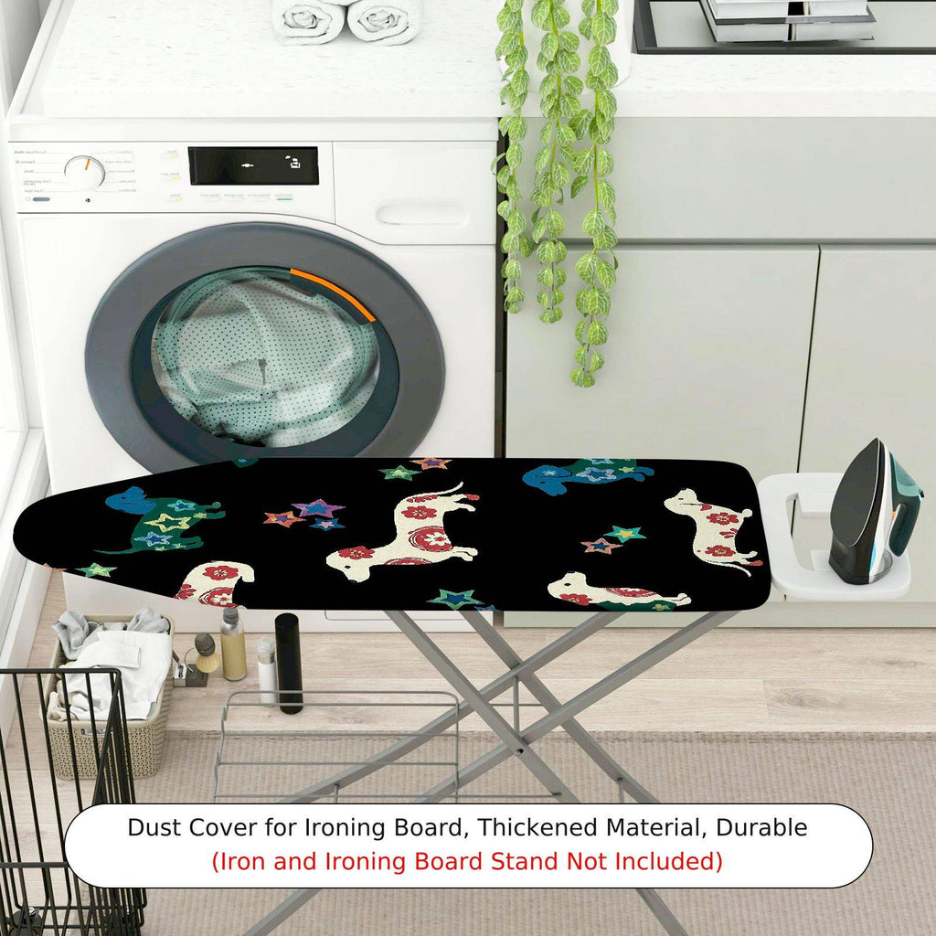 1-Piece Dog Star Print  Ironing Board Cover, Universal Size, Without Board
