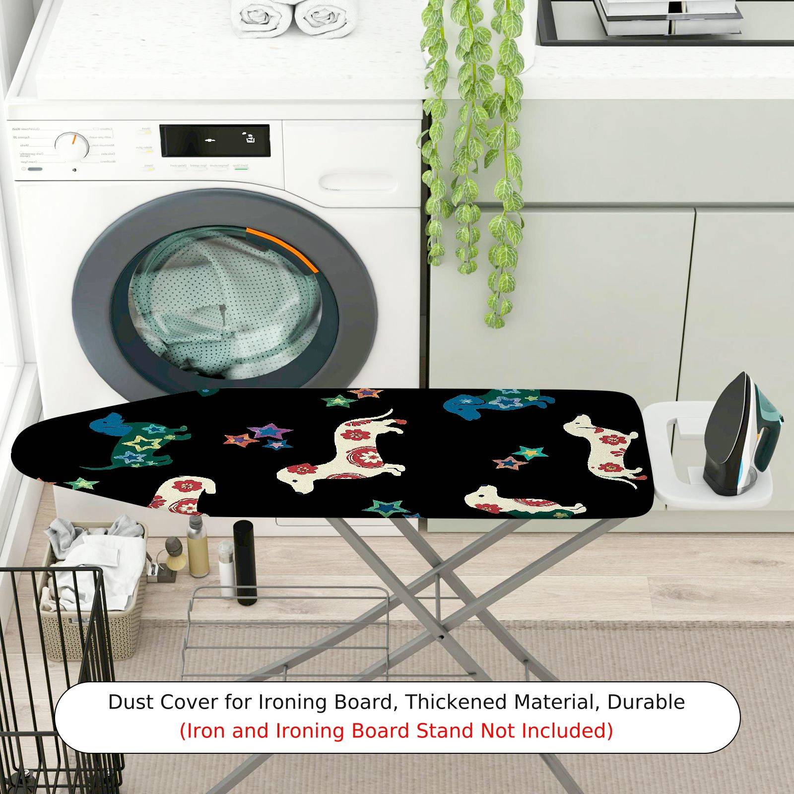 1-Piece Dog Star Print  Ironing Board Cover, Universal Size, Without Board