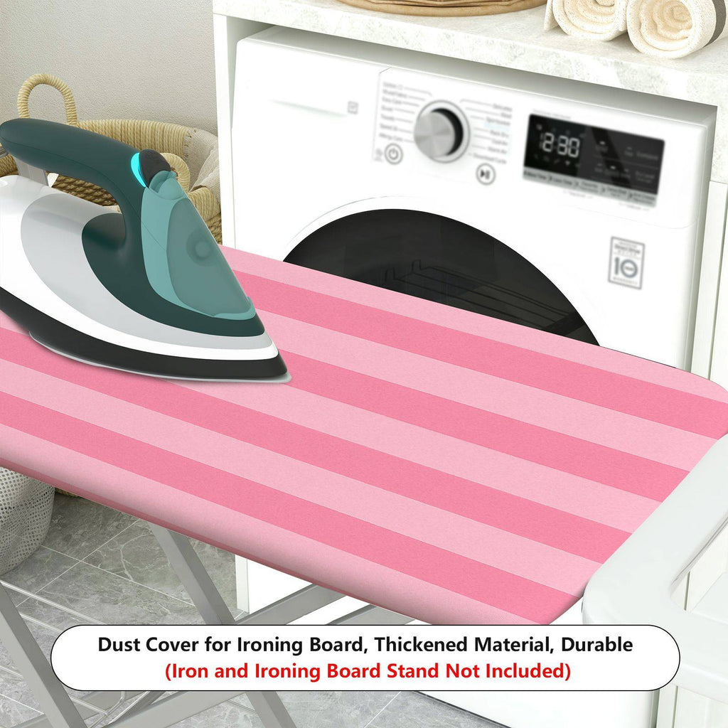 1-Piece Pink Striped Pattern  Ironing Board Cover, Universal Size, Without Board