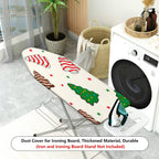 1-Piece Christmas Tree Star Bell  Ironing Board Cover, Universal Size, Without Board