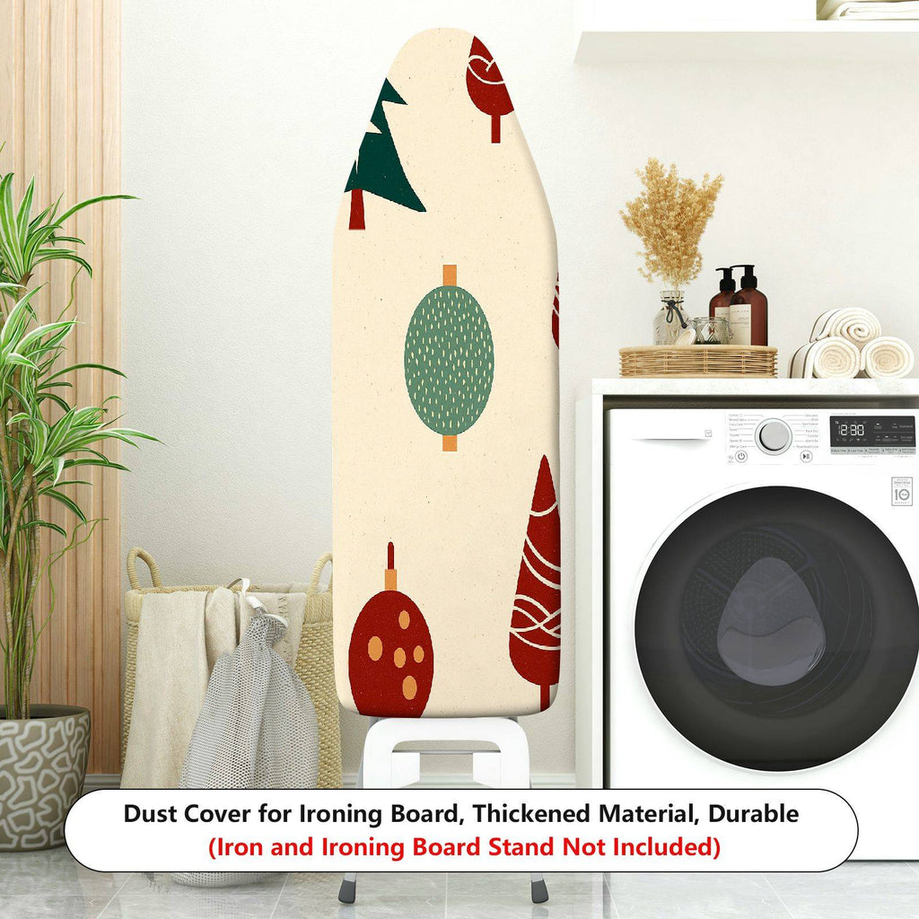 1-Piece Christmas Tree Pattern Ornament  Ironing Board Cover, Universal Size, Without Board
