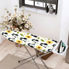 1-Piece Cat Sunflower Leaf  Ironing Board Cover, Universal Size, Without Board