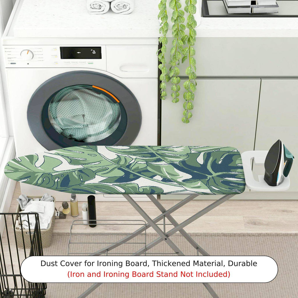 1-Piece Tropical Leaf Pattern Green  Ironing Board Cover, Universal Size, Without Board