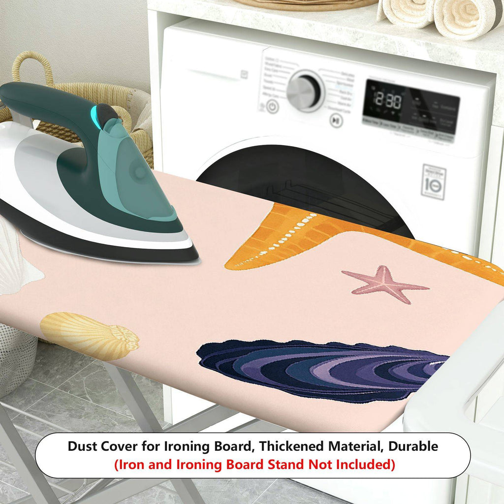 1-Piece Seashell Starfish Ocean  Ironing Board Cover, Universal Size, Without Board