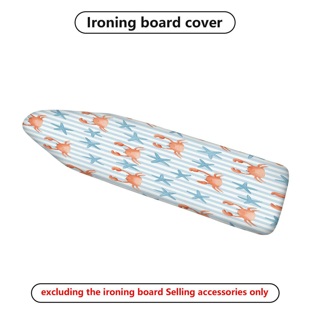 1-Piece Crab Starfish Stripe  Ironing Board Cover, Universal Size, Without Board