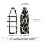 1-Piece Star Pattern Geometric Black  Ironing Board Cover, Universal Size, Without Board