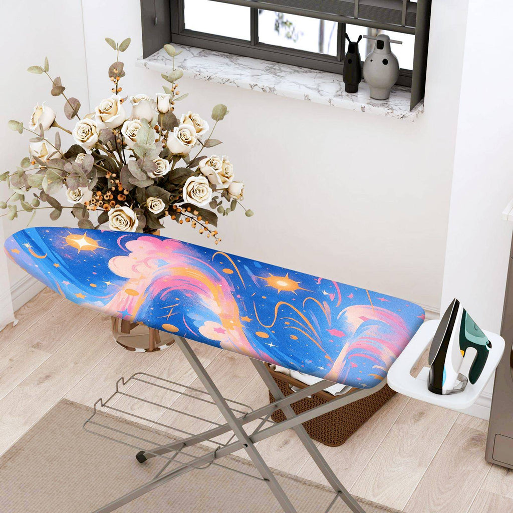 1-Piece Galaxy Stars Clouds  Ironing Board Cover, Universal Size, Without Board