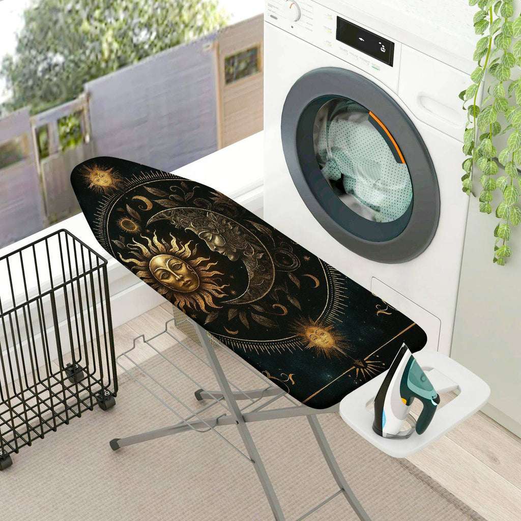 1-Piece Sun Moon Stars  Ironing Board Cover, Universal Size, Without Board