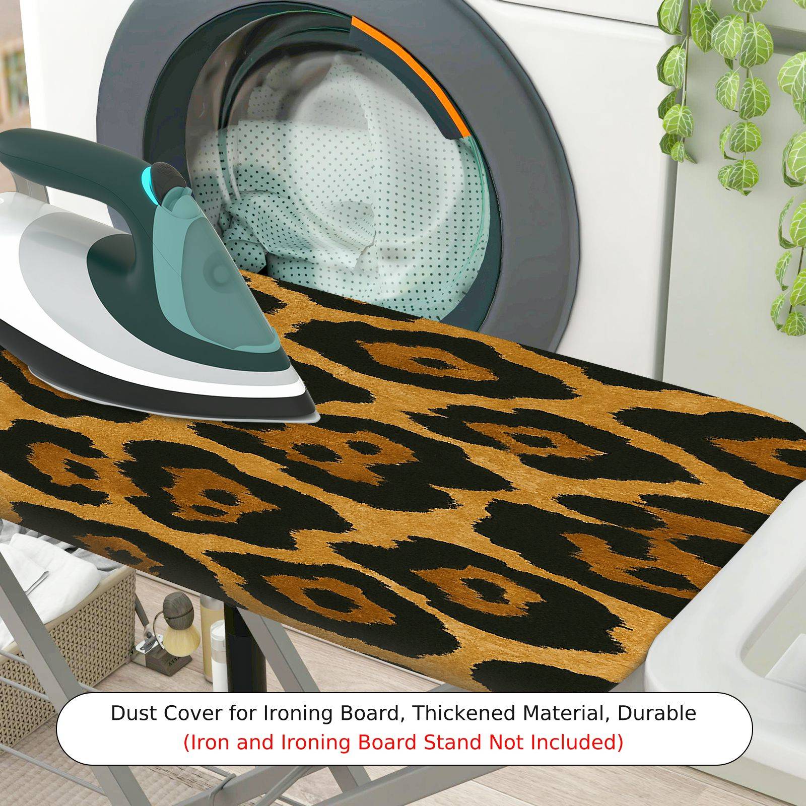 1-Piece Leopard Animal Print Fashion  Ironing Board Cover, Universal Size, Without Board