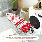 1-Piece Reindeer Snowflake Heart  Ironing Board Cover, Universal Size, Without Board