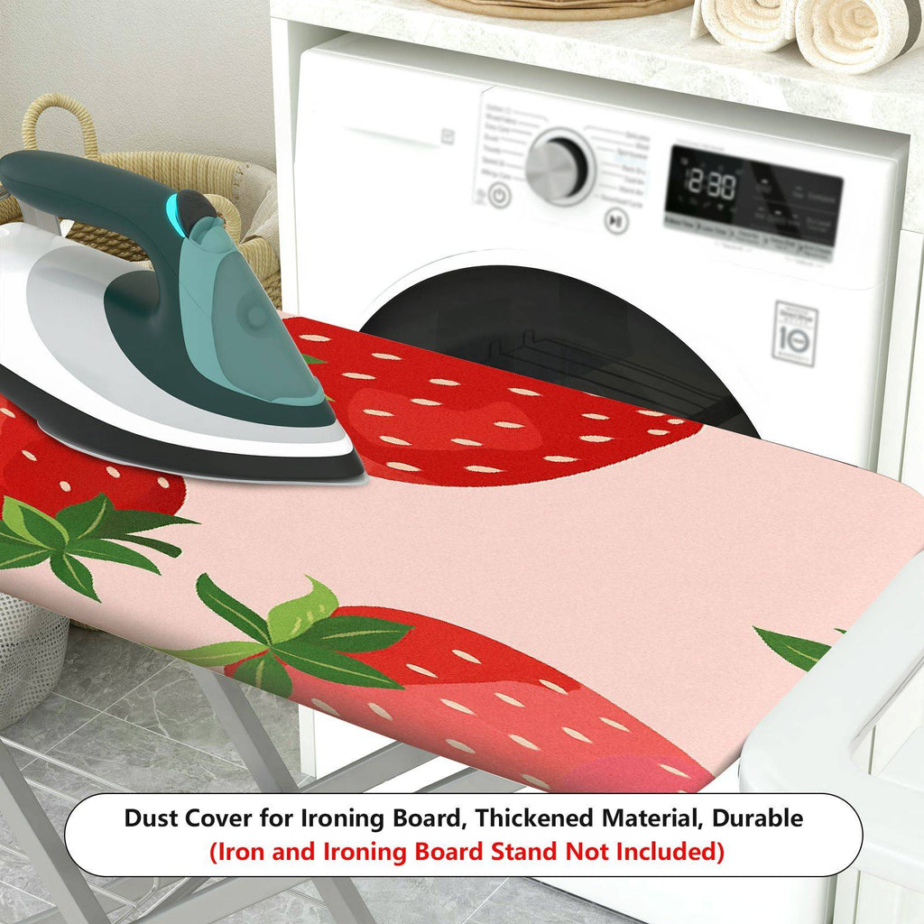 1-Piece Strawberry Red Pink  Ironing Board Cover, Universal Size, Without Board