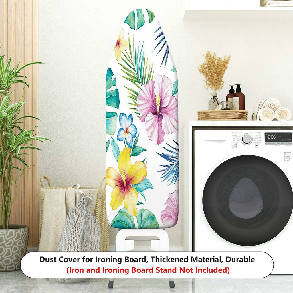 1-Piece Floral Tropical Colorful  Ironing Board Cover, Universal Size, Without Board