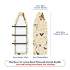 1-Piece Halloween Ghost Print Bat Star  Ironing Board Cover, Universal Size, Without Board